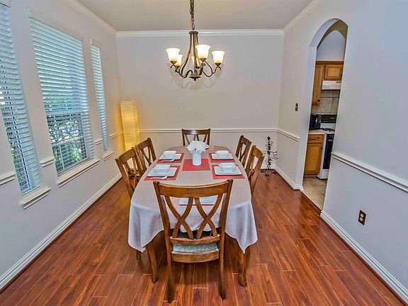 Another view of the formal dining room from the front entry.