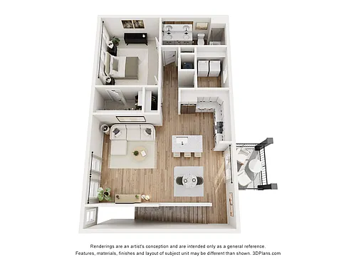 Floor plan Cedarwood | 1 Bed | 1 Bath
