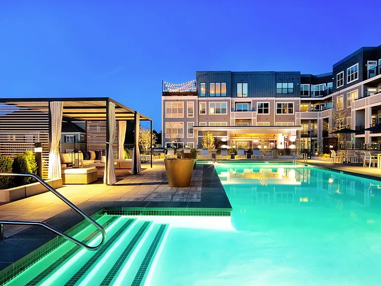 Heated Pool with Lounge Seating and Cabana
