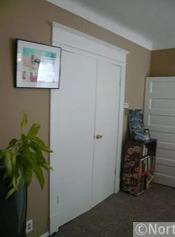 Double doors to master bedroom