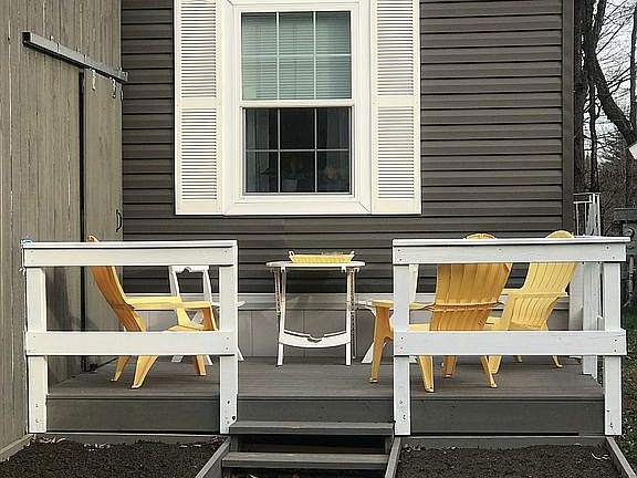 Newly built porch & garden