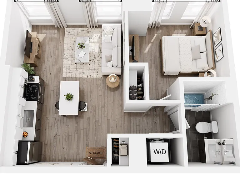 1 Bedroom 1 Bedroom
