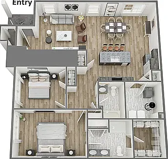 Tower RIdge Grande Middletown NY Hawthorne End Unit Floor Plan