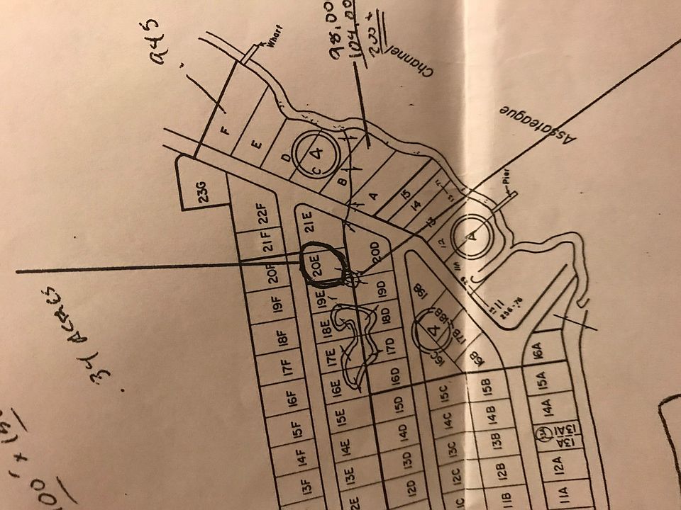 Track Map showing 20 E