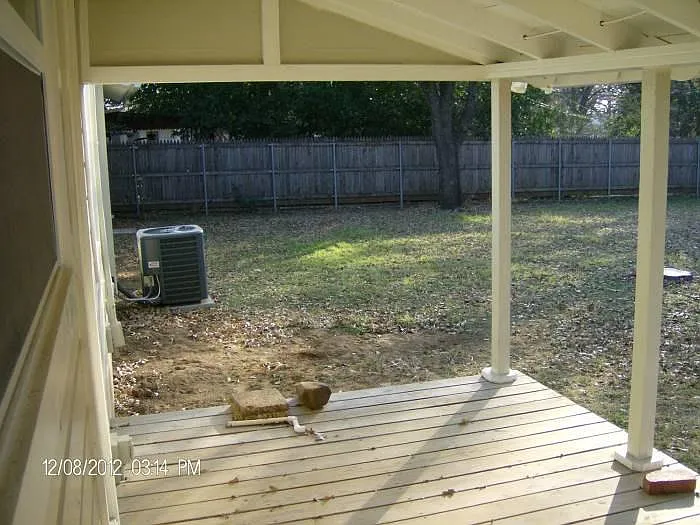Covered Rear Porch