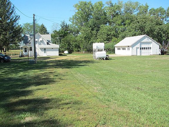 House and garage facing west