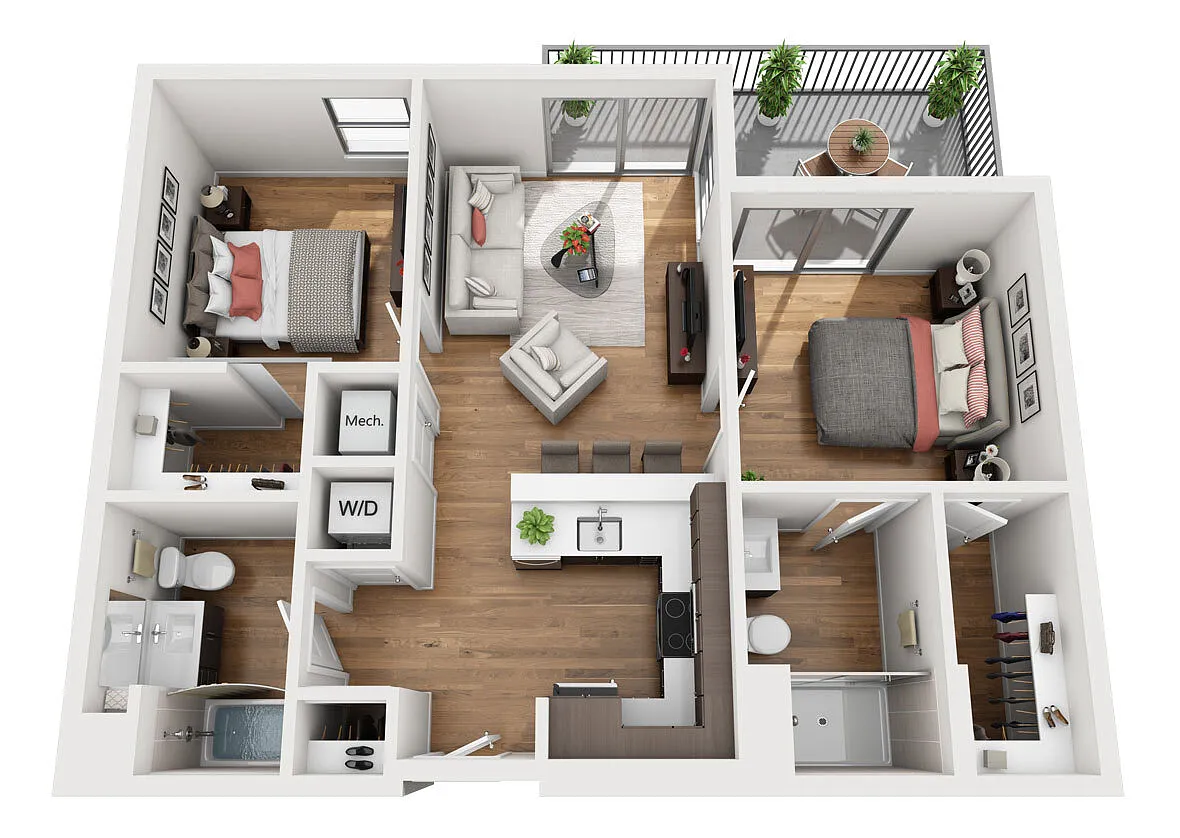 Floor plan B1a