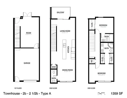 Floor plan Townhome-T-2 alt