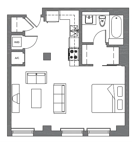Floor plan 504 Available Nov 15