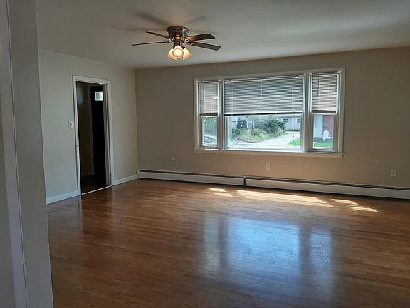 Living room with oak floor