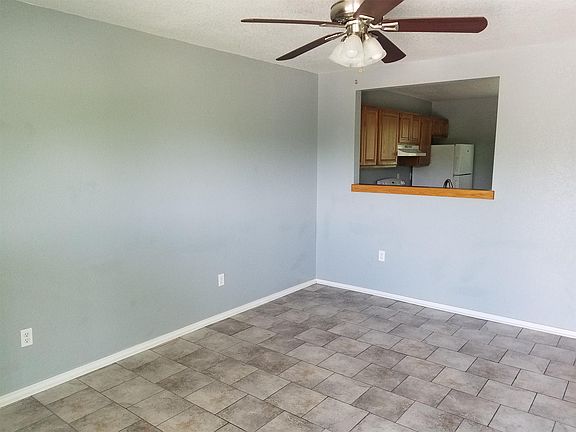 Living room with pass-through to kitchen