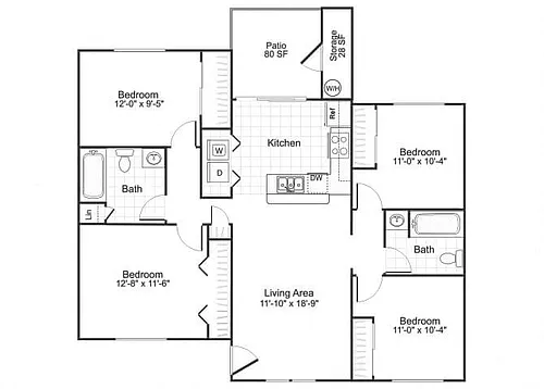 Floor plan D1