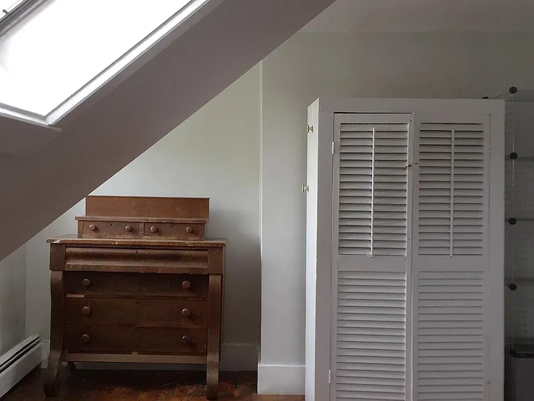 Master bedroom with skylight