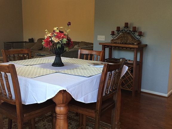 Open kitchen dining area