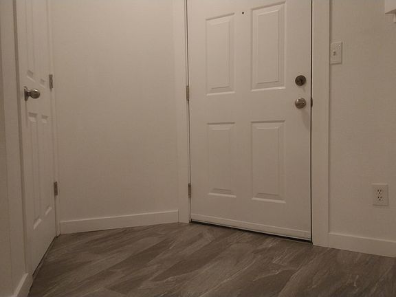 Front door and closet