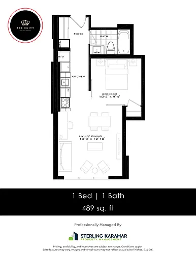 Floor plan 1 Bedroom