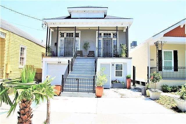 Entrance to unit is on the bottom right of the staircase