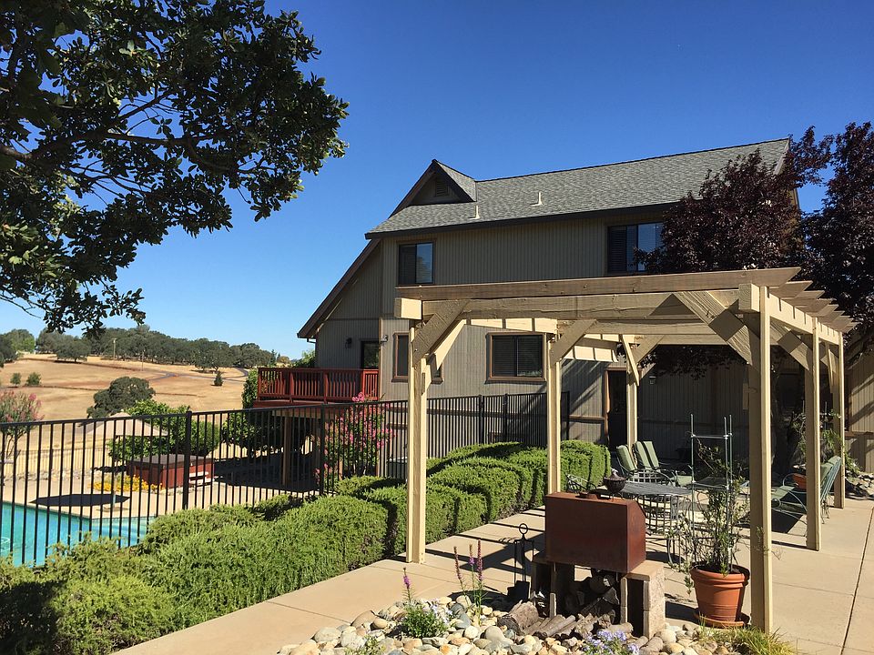 Shaded patio and pool areas