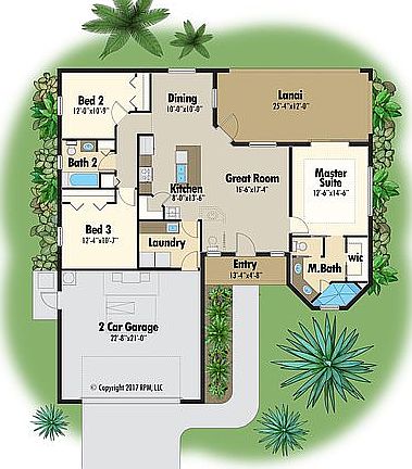 Sienna: 3-2-2split floorplan