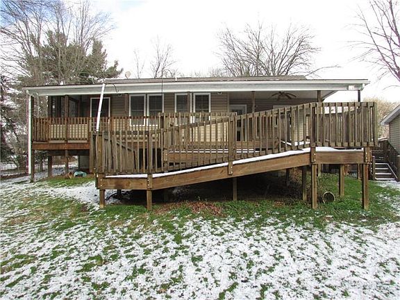 Exterior back with deck