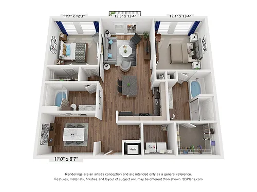 Floor plan B3A