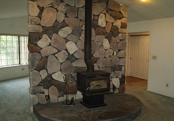 Family room fireplace