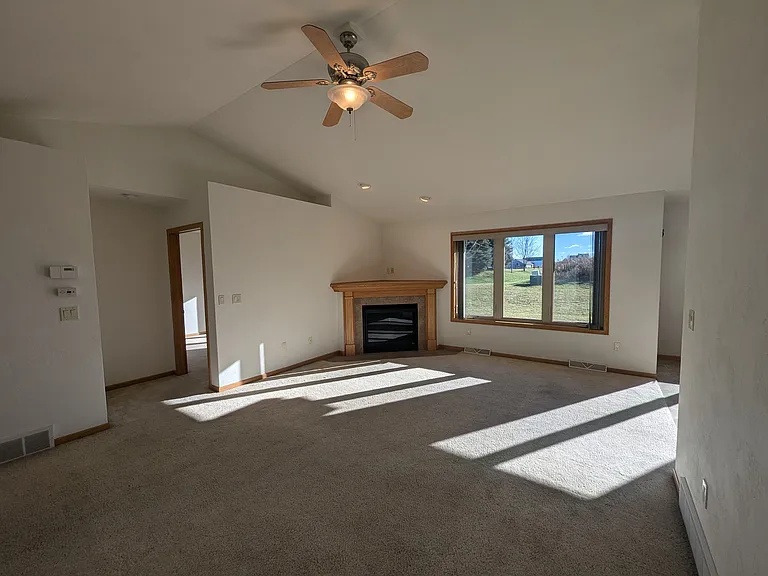 Living room.
Door on left is to master bedroom and bathroom.