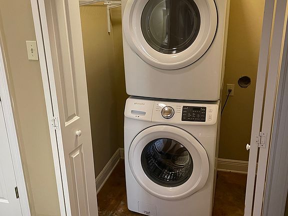 Laundry room off the hallway.