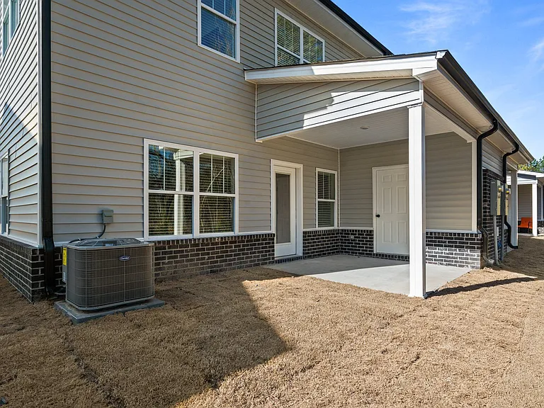 Covered Outdoor Patio with Storage