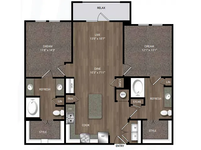Floor plan B2