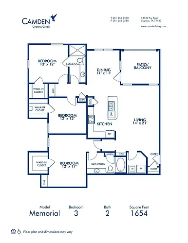 Floor plan Memorial