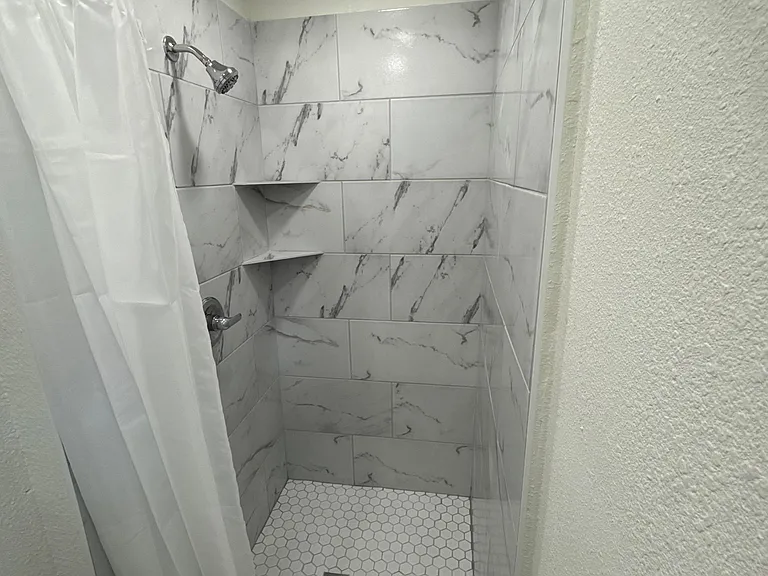 New tiled shower