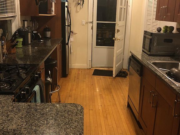 Kitchen opens to deck