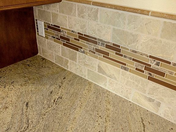 New granite and custom tile 