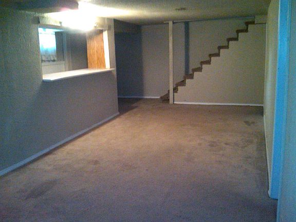 FINISHED BASEMENT WITH BUILT IN BAR