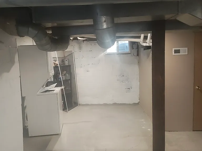 back area of basement