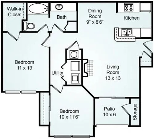 Floor plan B - The Baker
