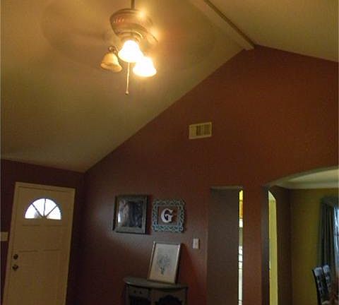 Soaring ceilings in the living room!