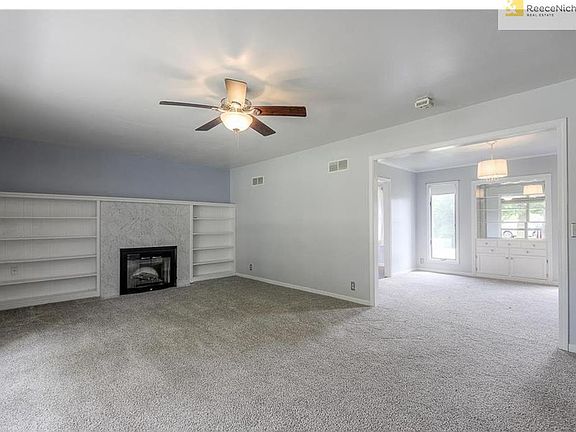 Great room with connecting dining room.