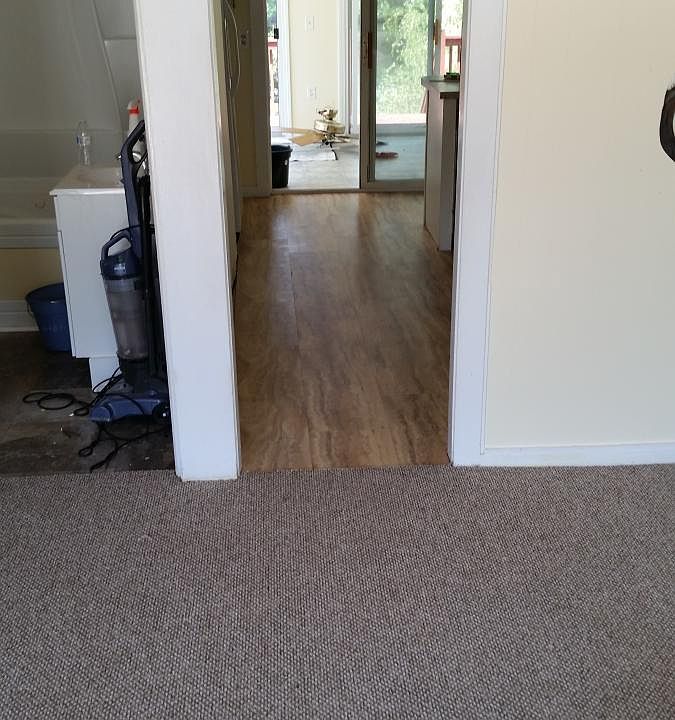 Living room facing kitchen