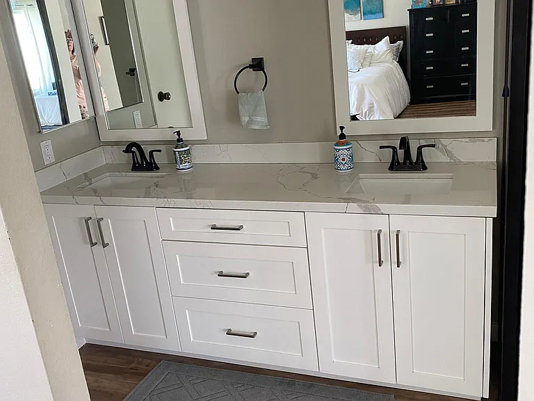 Master bath vanity
