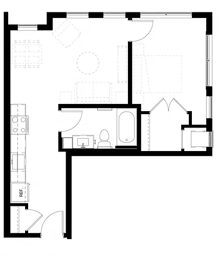 Floor plan 1H