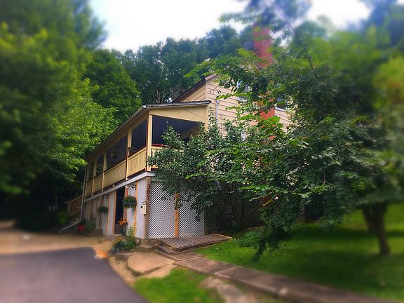 View from street into drive