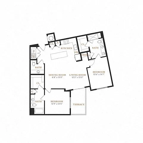 Floor plan 2C.A