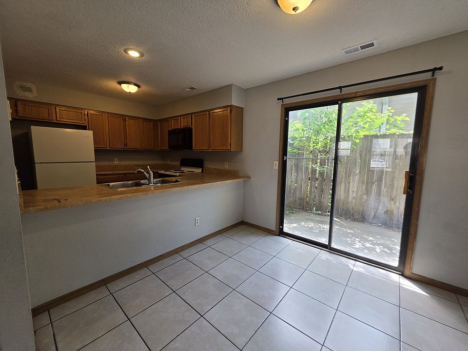 Private patio access near kitchen