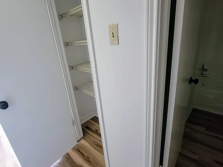 2nd floor, 2 story Apartment Home - Linen Closet outside of Full Bath