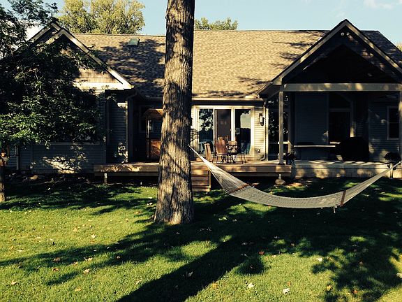 Lakeside covered patio, deck