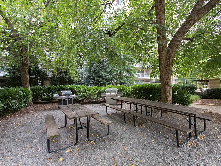 Picnic area with grilling stations included in our 9.5+ acre community