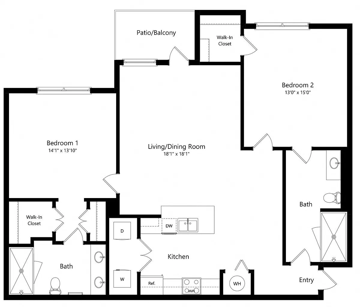 Floor plan SCALA - BALCONY