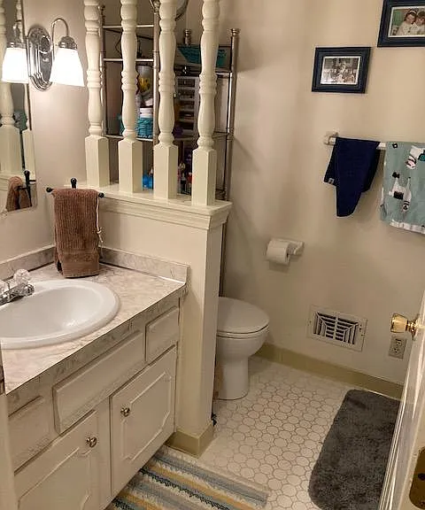 hallway bathroom